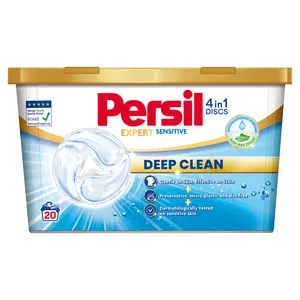 Skalbimo kapsulės PERSIL Discs Sensitive, 20 skalb.