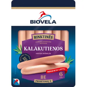 Virtos BIOVELA kalakutienos dešrelės, A.R. 240 g