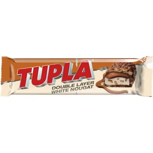 Šokoladinis batonėlis TUPLA, White Nougat, 48 g