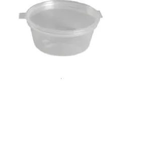 Indelis padažui ABENA, su atlenkiamu dangteliu, PP, 60 ml, D 7 cm, H 2,5 cm, 100 vnt