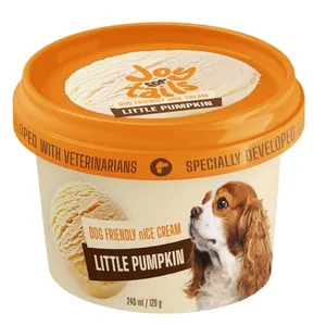 Ledai šunims JOY FOR TAILS su moliūgais, 240 ml / 120 g