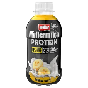 Pieno gėrimas MÜLLERMILCH, Protein Zero, bananų skonio, 400g
