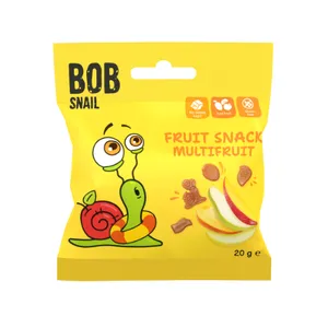 Įvairių vaisių užkandis BOB SNAIL, 20 g