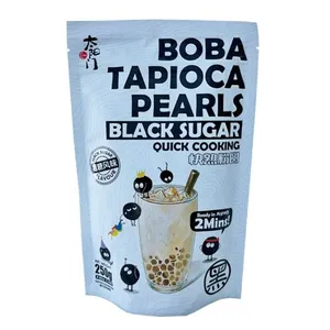Tapijokos perlai BOBA, juodi, cukriniai, 250 g