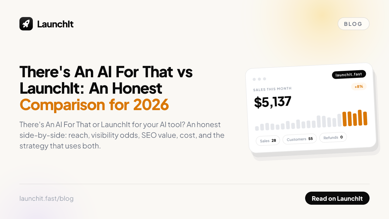 There's An AI For That vs LaunchIt: An Honest Comparison for 2026