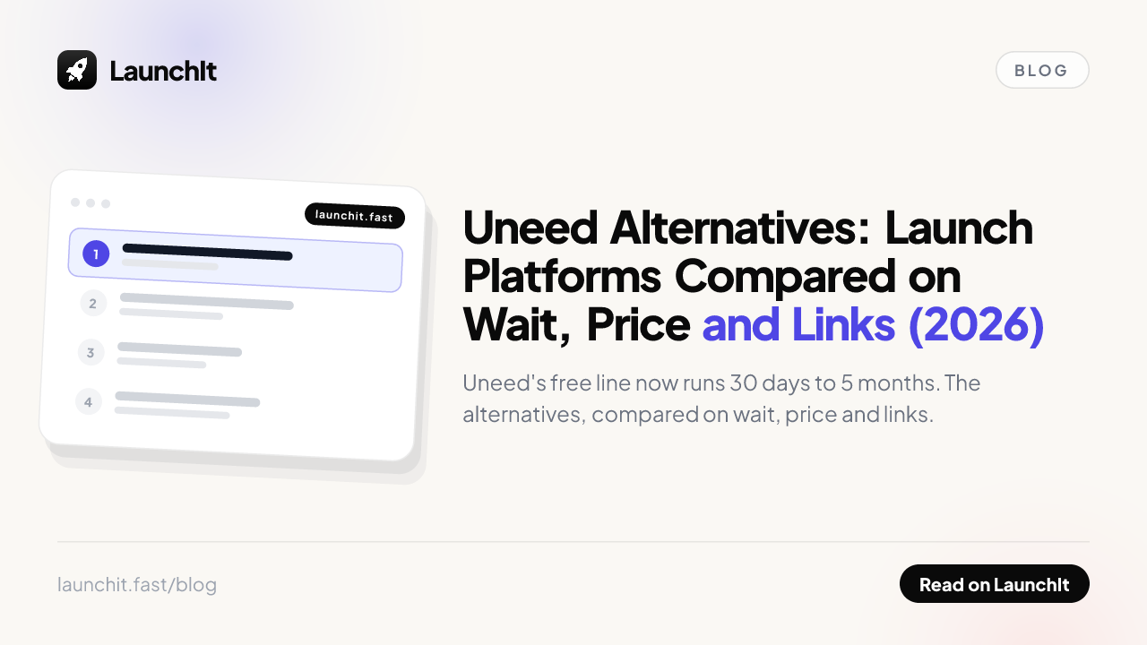 Uneed Alternatives: Launch Platforms Compared on Wait, Price and Links (2026)
