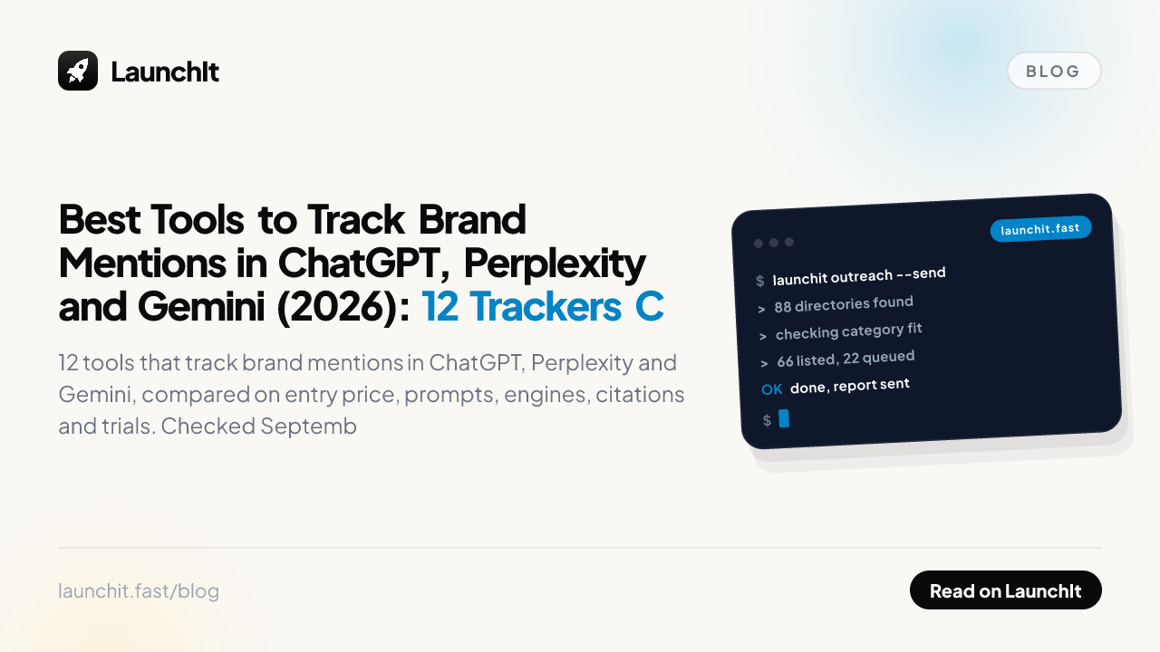 Best Tools to Track Brand Mentions in ChatGPT, Perplexity and Gemini (2026): 12 Trackers Compared