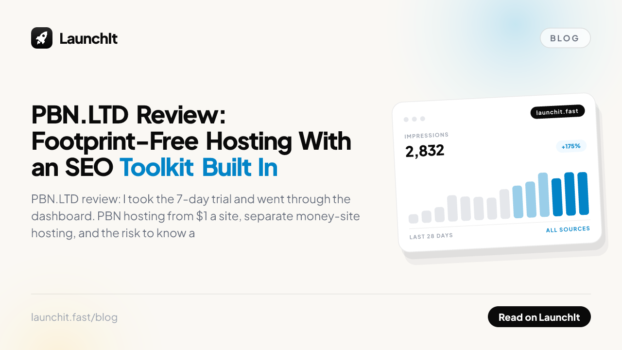 PBN.LTD Review: Footprint-Free Hosting With an SEO Toolkit Built In