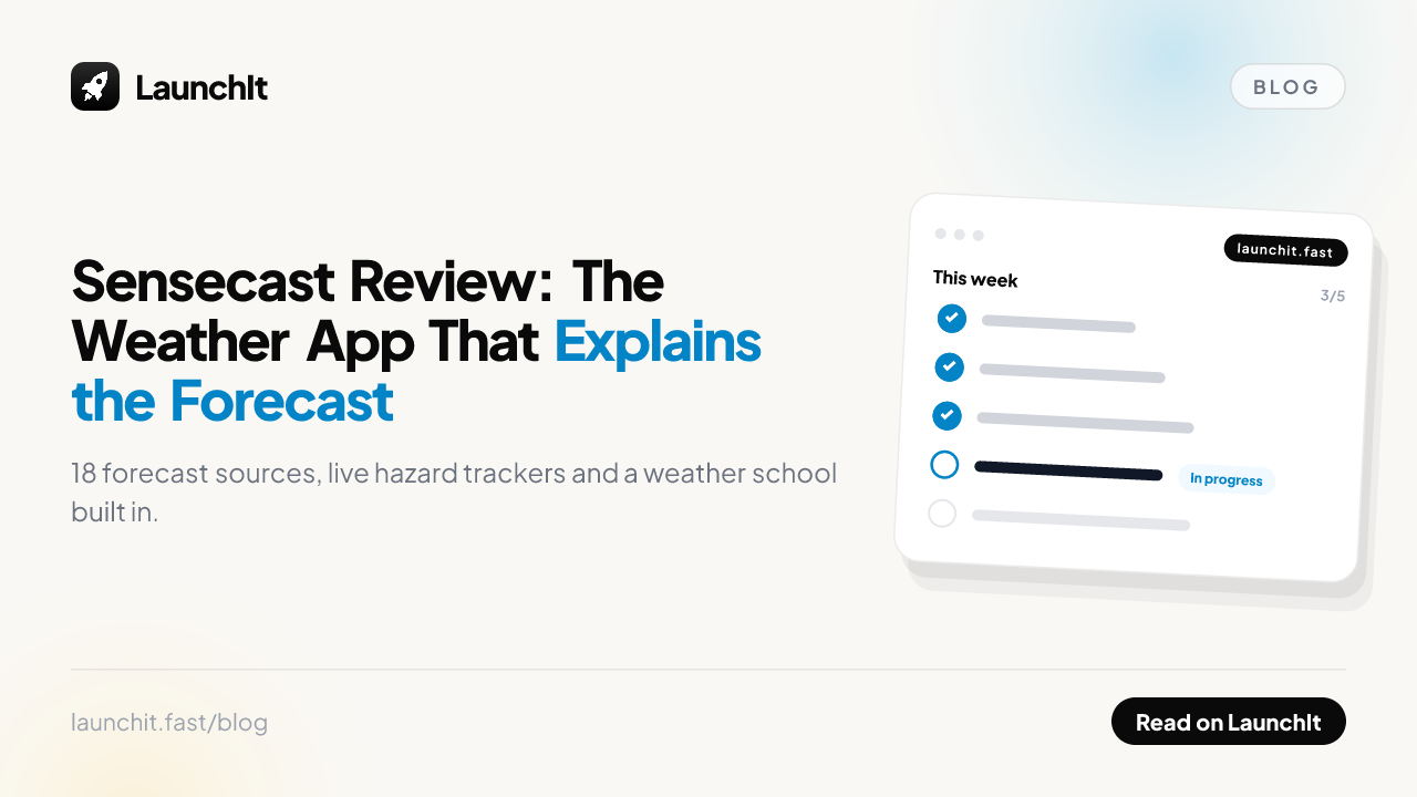 Sensecast Review: The Weather App That Explains the Forecast