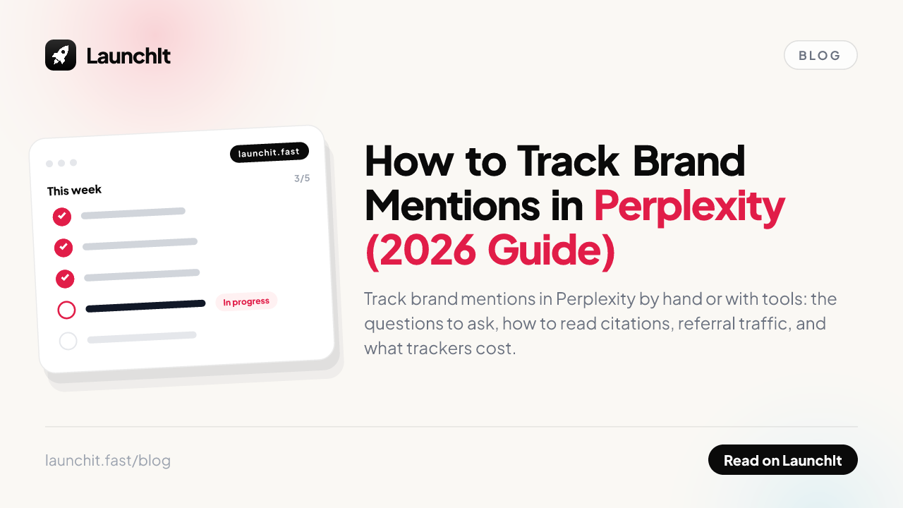How to Track Brand Mentions in Perplexity (2026 Guide)