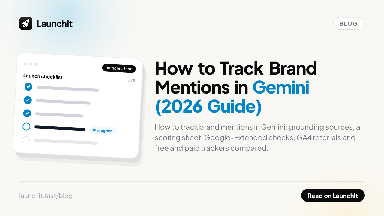 How to Track Brand Mentions in Gemini (2026 Guide)