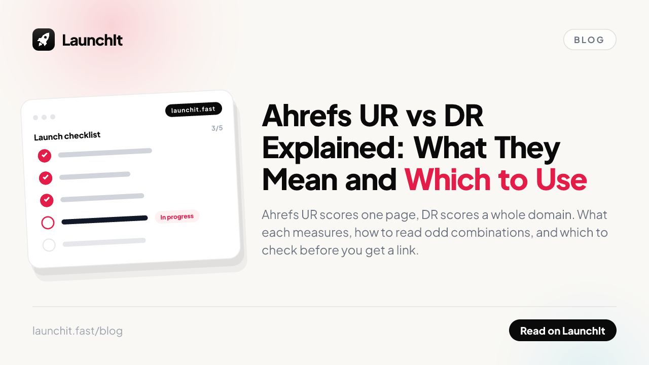 Ahrefs UR vs DR Explained: What They Mean and Which to Use