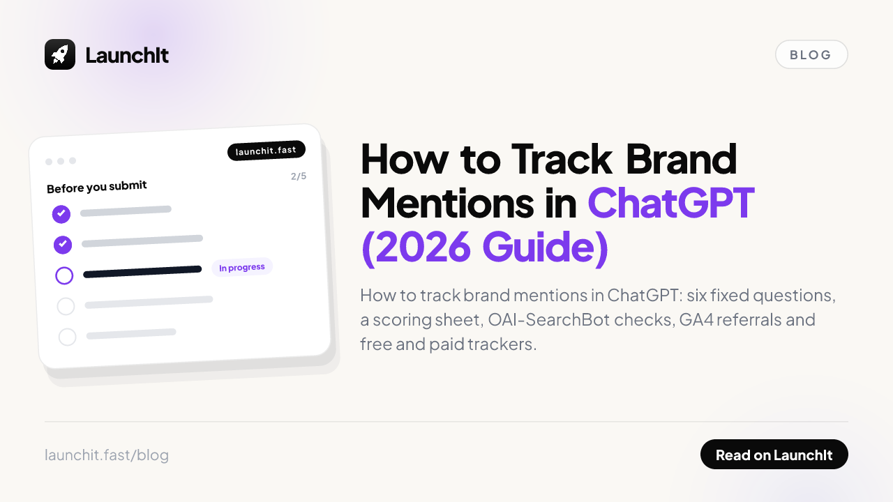 How to Track Brand Mentions in ChatGPT (2026 Guide)