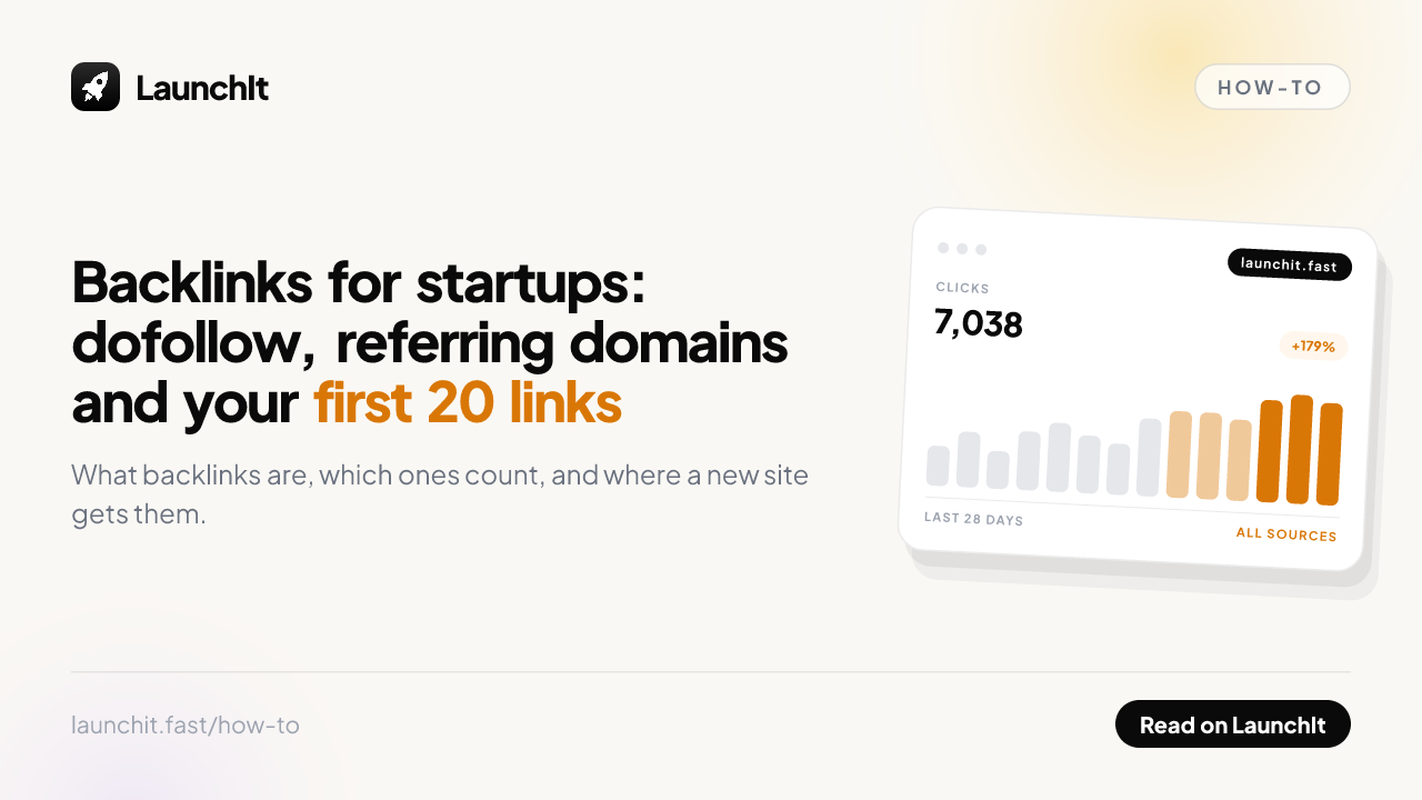 Backlinks for Startups: Dofollow vs Nofollow, Referring Domains, Link Equity and Your First 20 Links