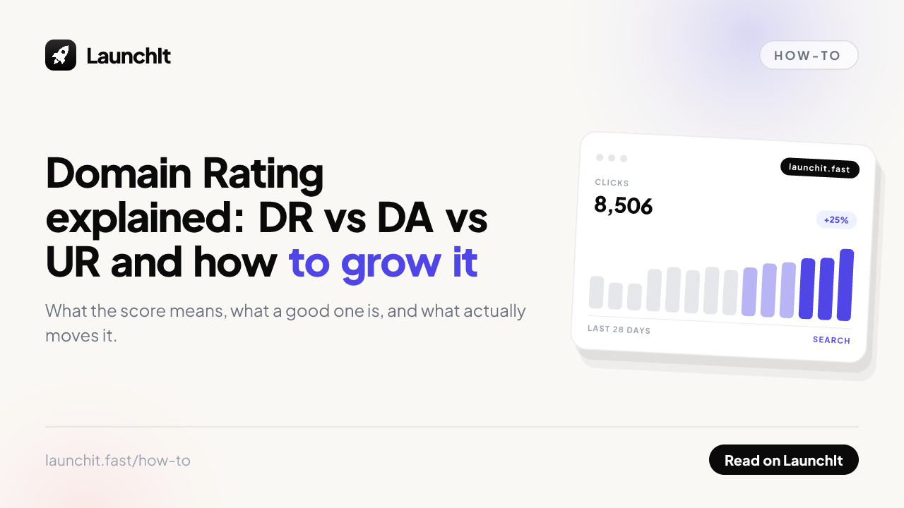 Domain Rating Explained: DR vs Domain Authority vs URL Rating, Benchmarks, and How to Grow It