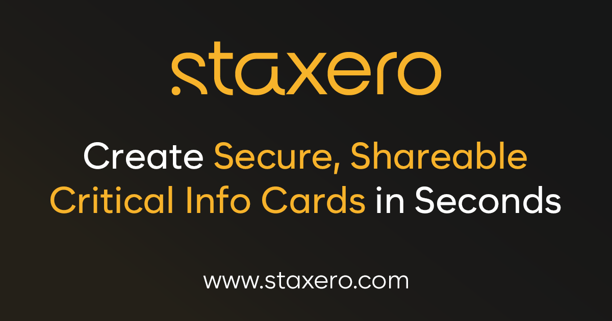 Staxero cover