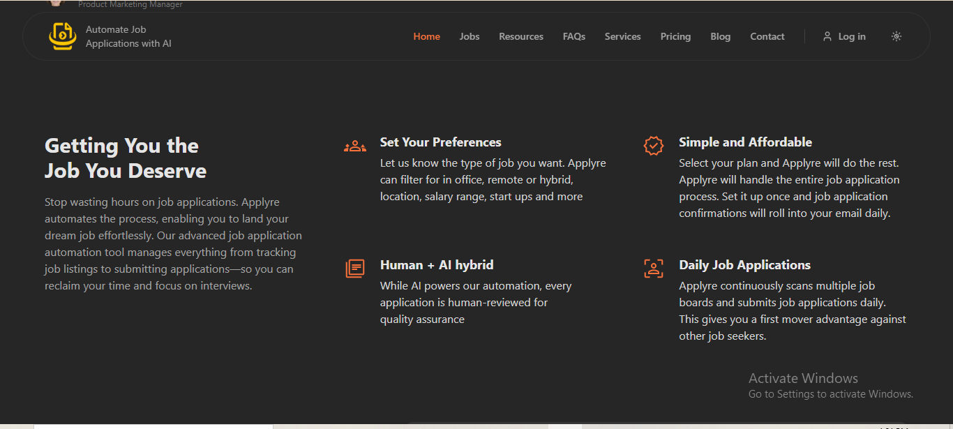 Applyre AI screenshot