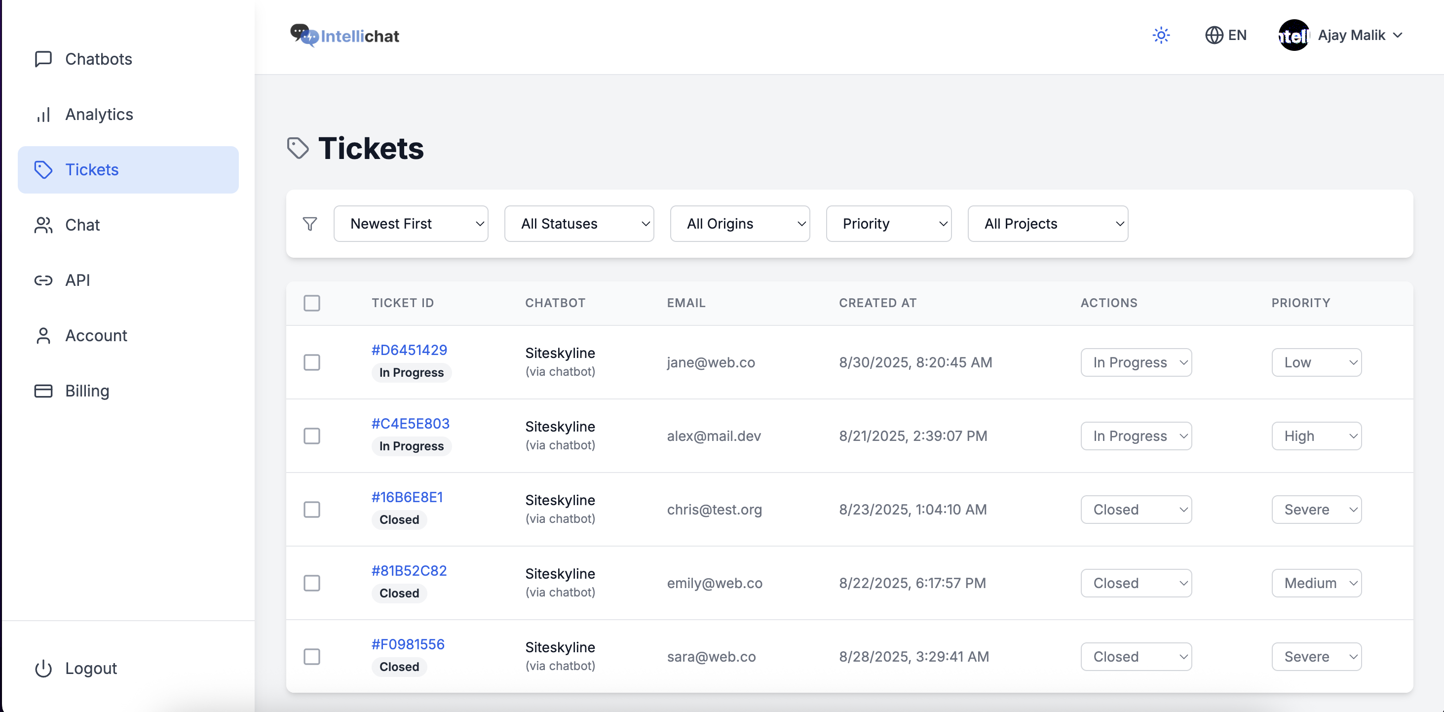 Intellichat screenshot