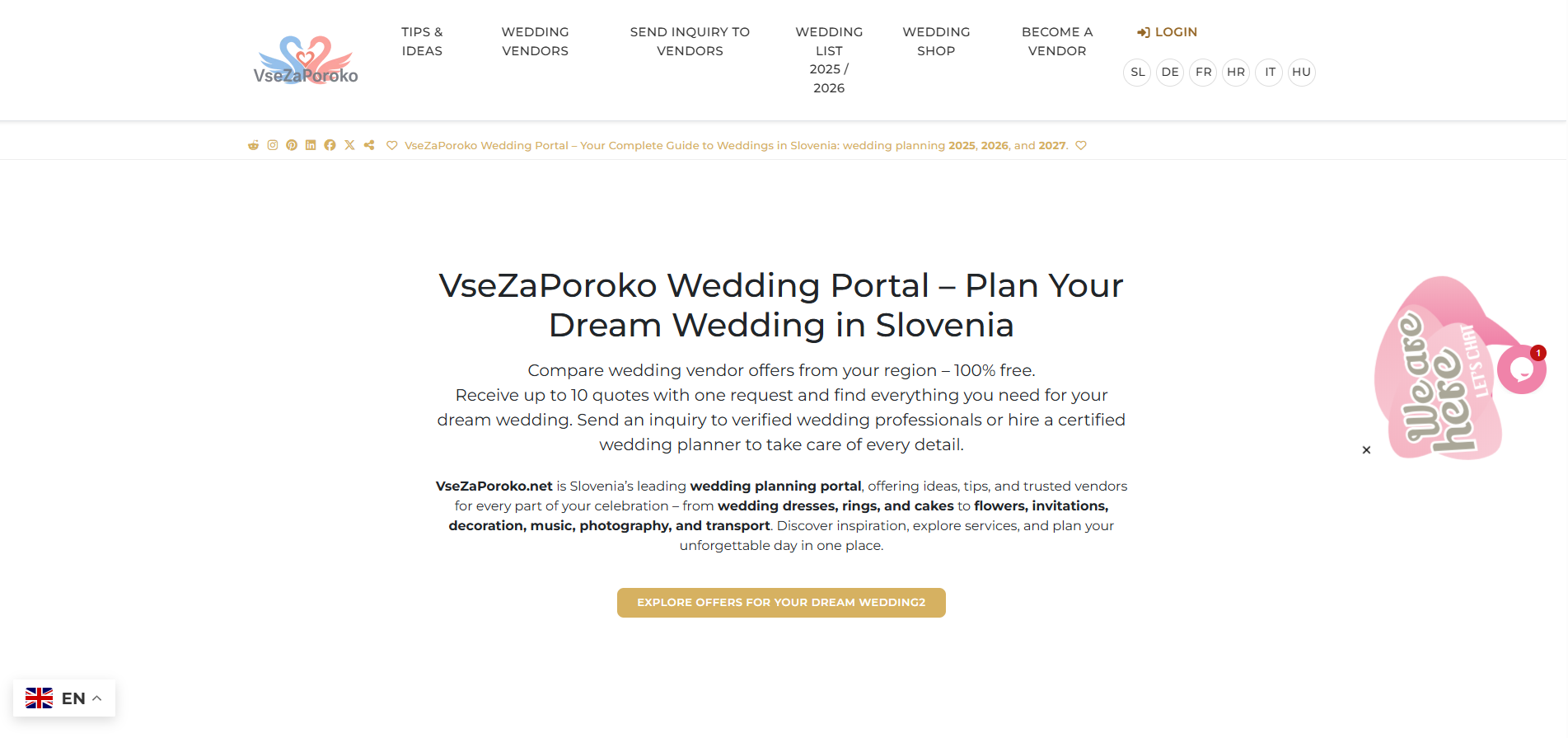VseZaPoroko Wedding Portal thumbnail