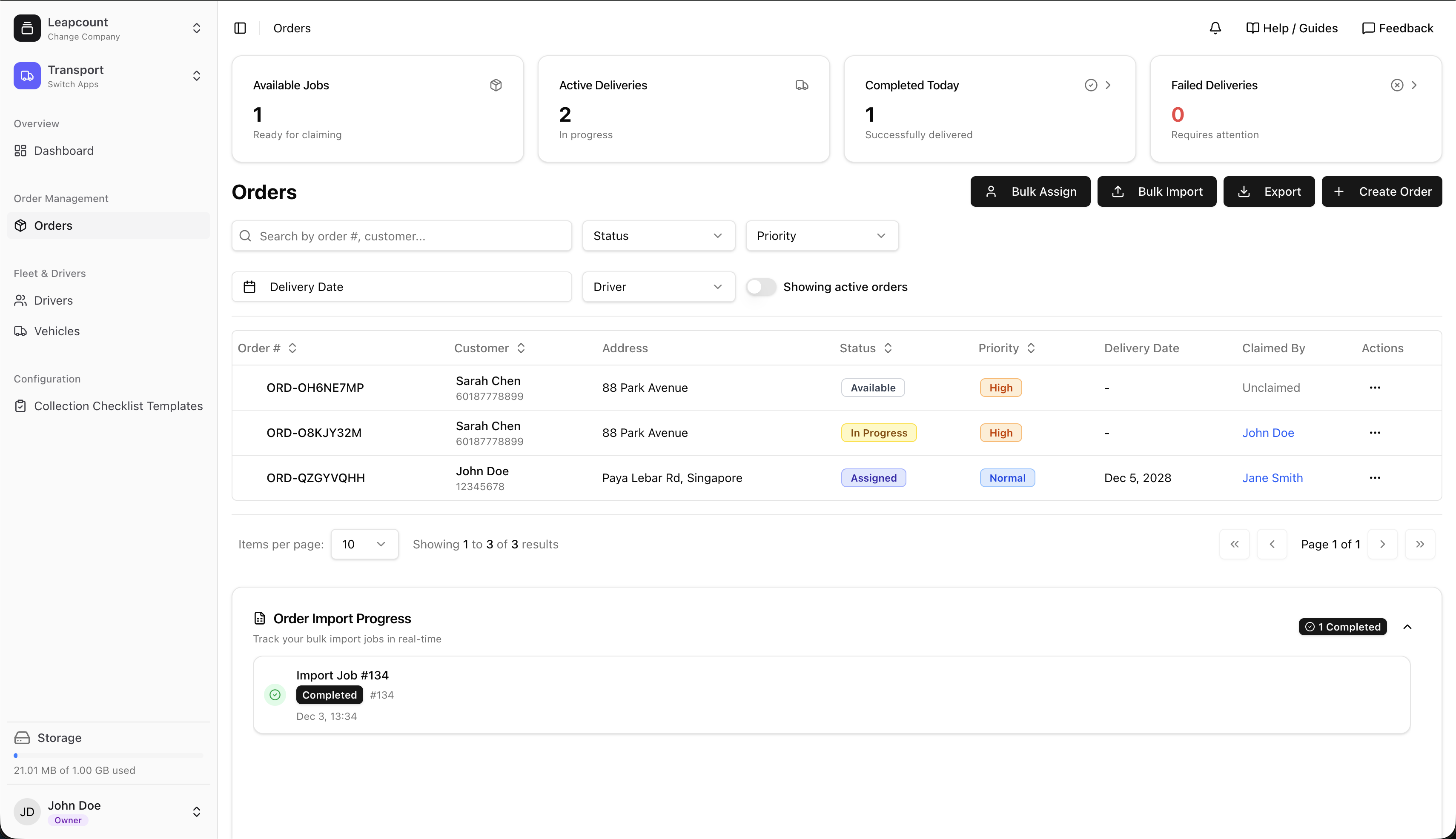 LeapCount screenshot