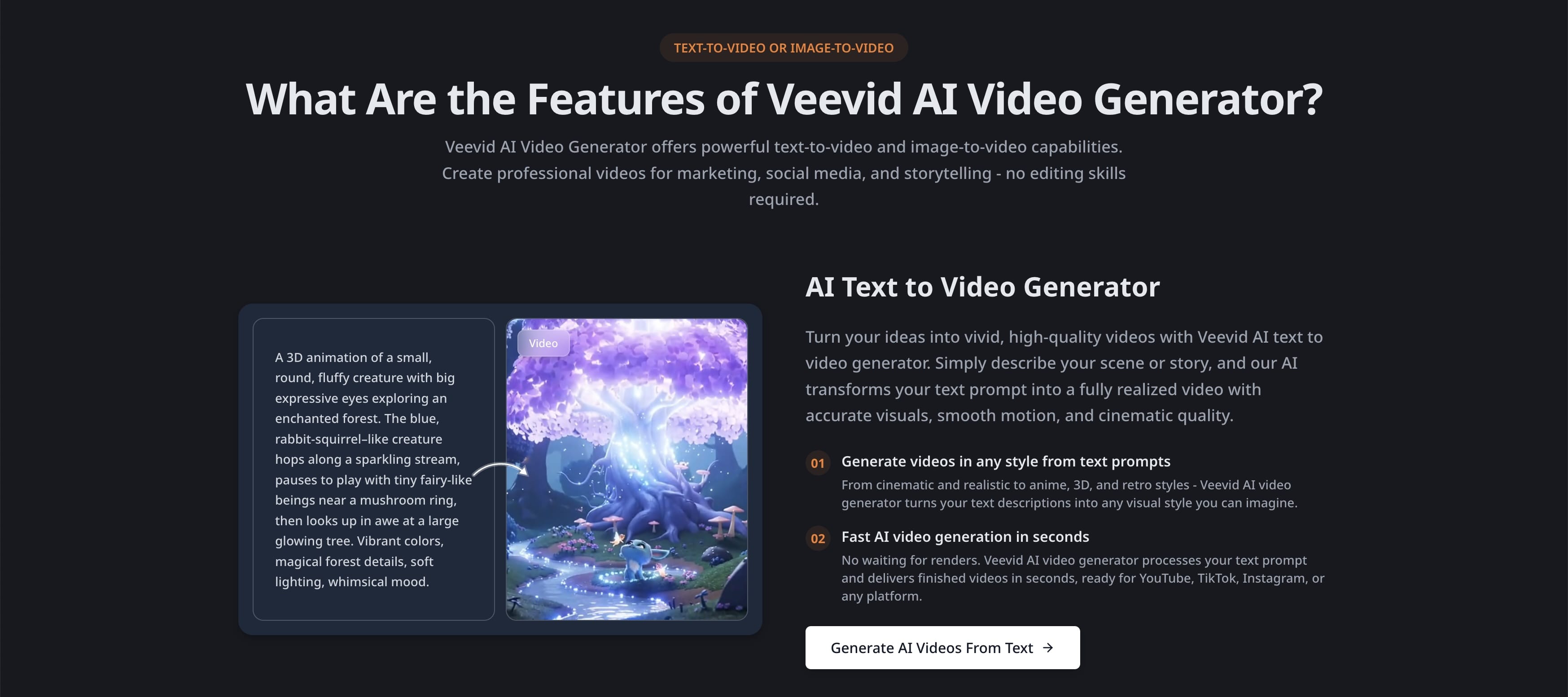 Veevid AI - Seamless AI Video Production  screenshot