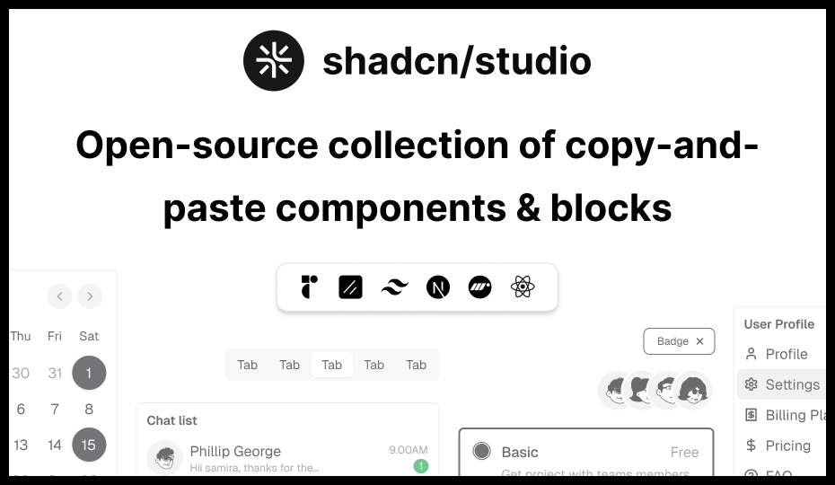 Shadcn Studio screenshot