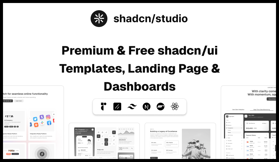 Shadcn Studio screenshot