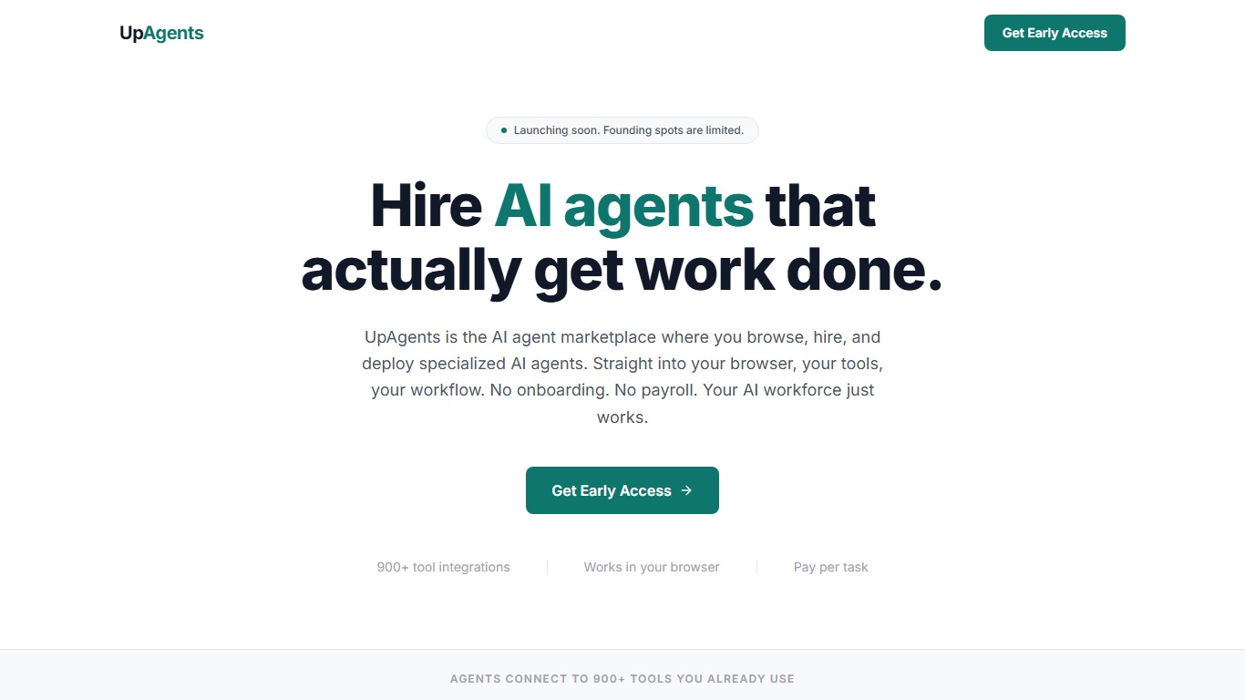 UpAgents screenshot