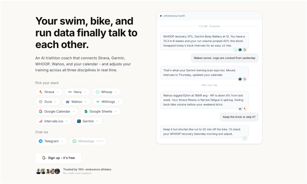 athletedata screenshot