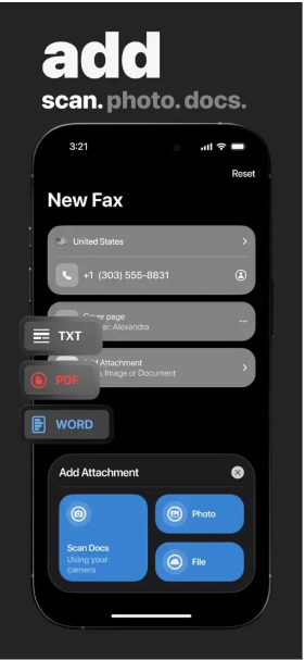 mFax  screenshot
