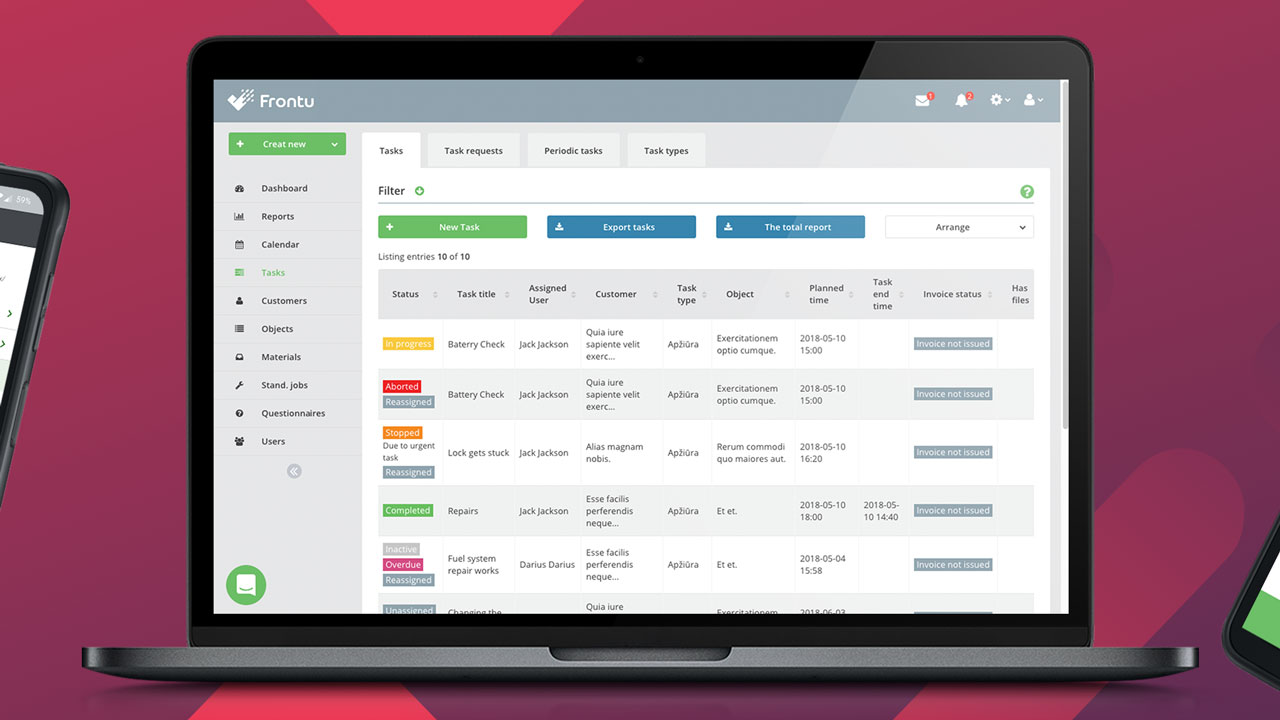 Frontu screenshot