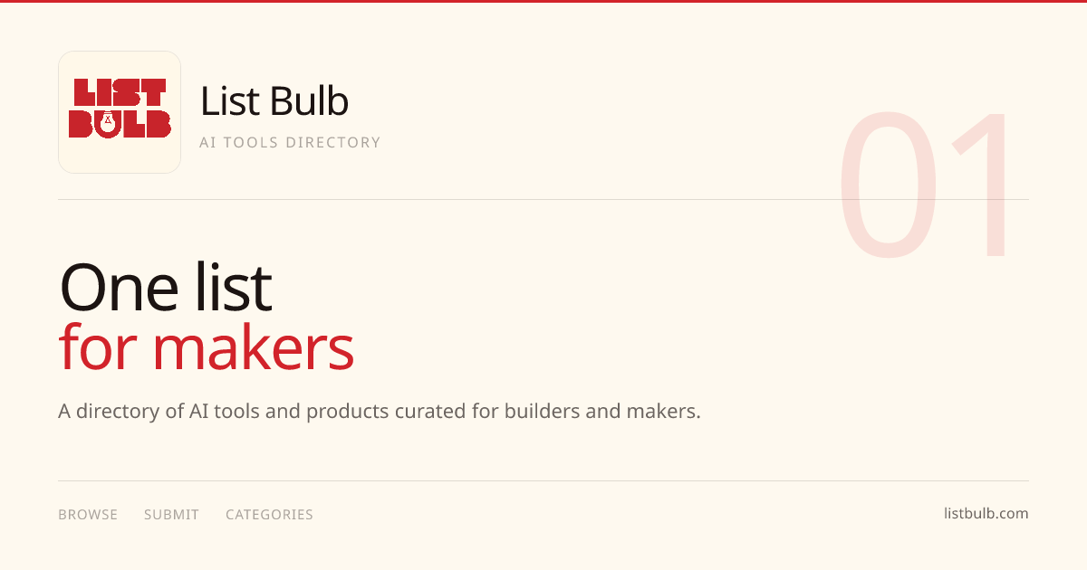 List Bulb cover