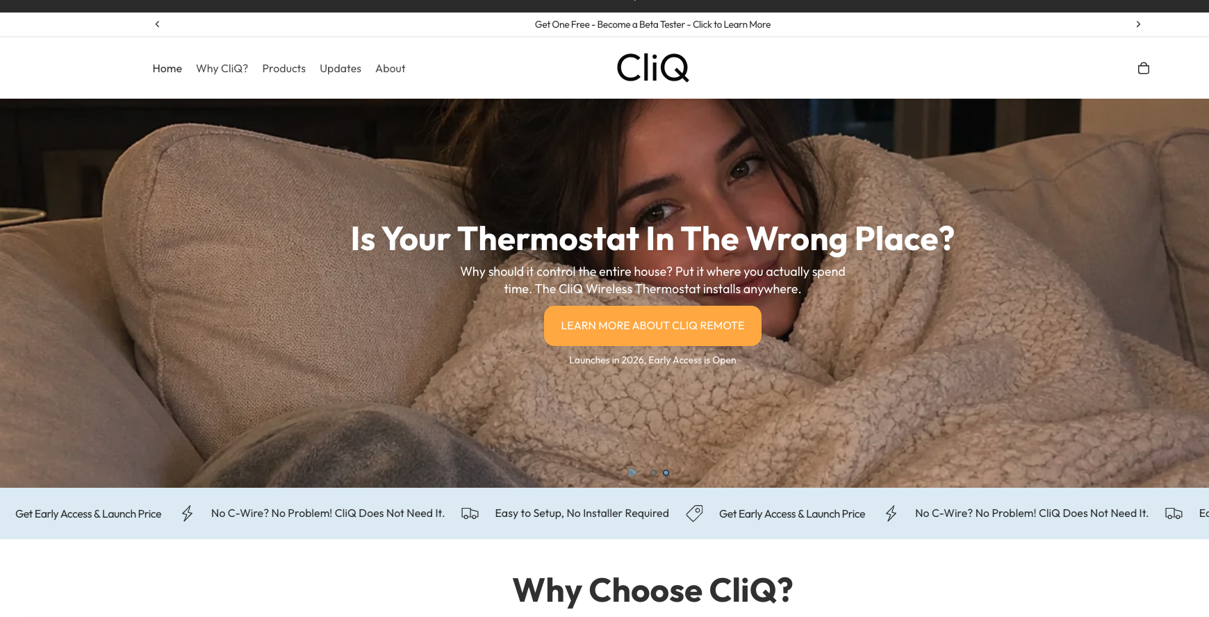 CliQ For Home cover