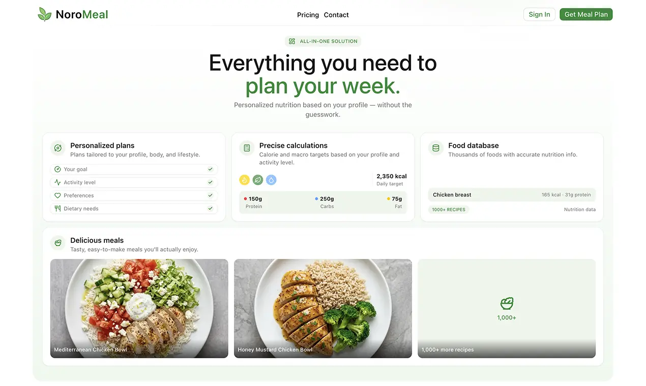 NoroMeal screenshot