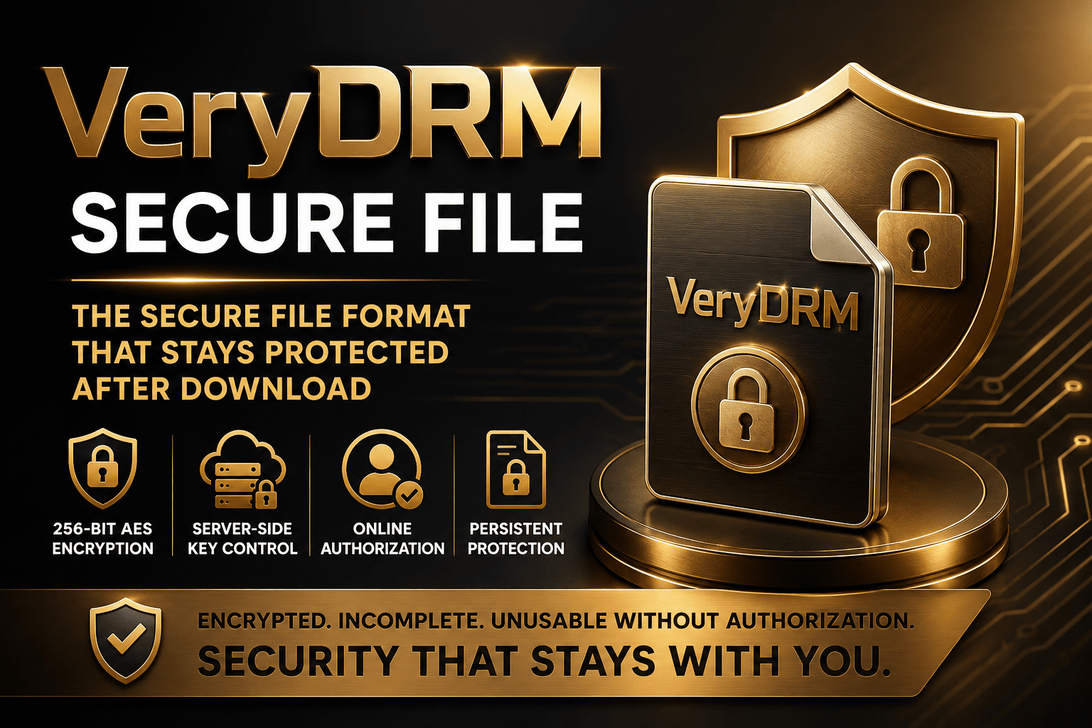 VeryDRM Content Security Platform screenshot