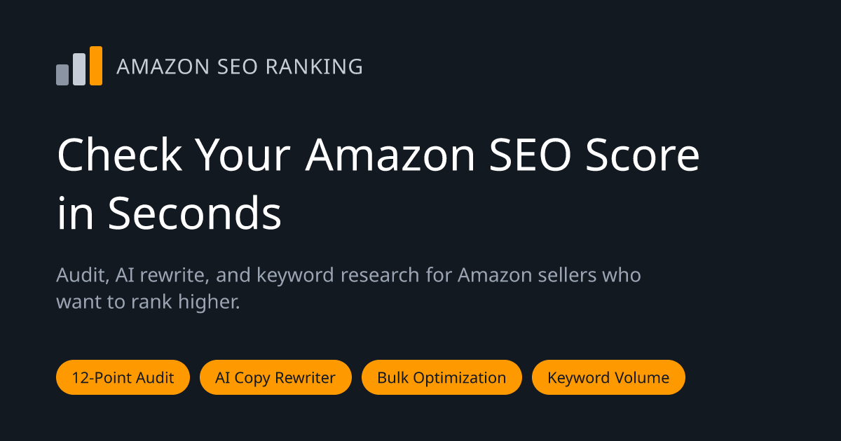 Amazon SEO Ranking landing page preview