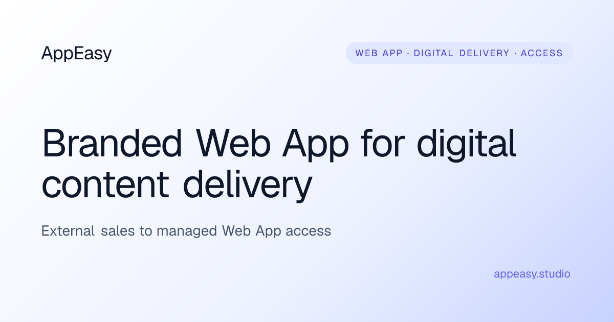 AppEasy landing page preview
