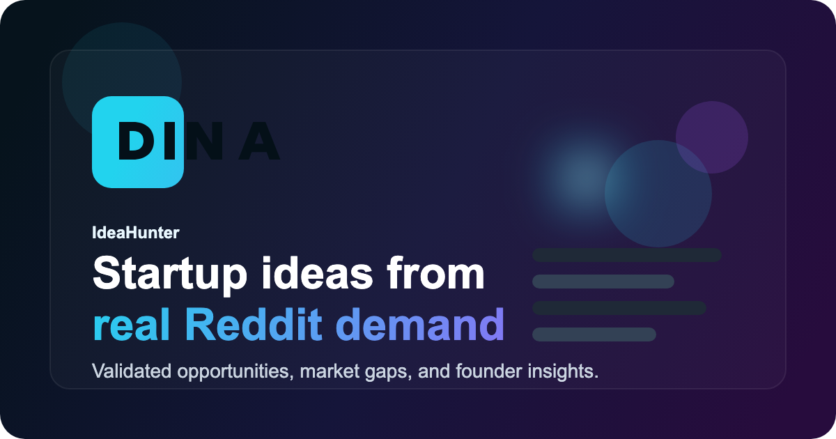 IdeaHunter landing page preview
