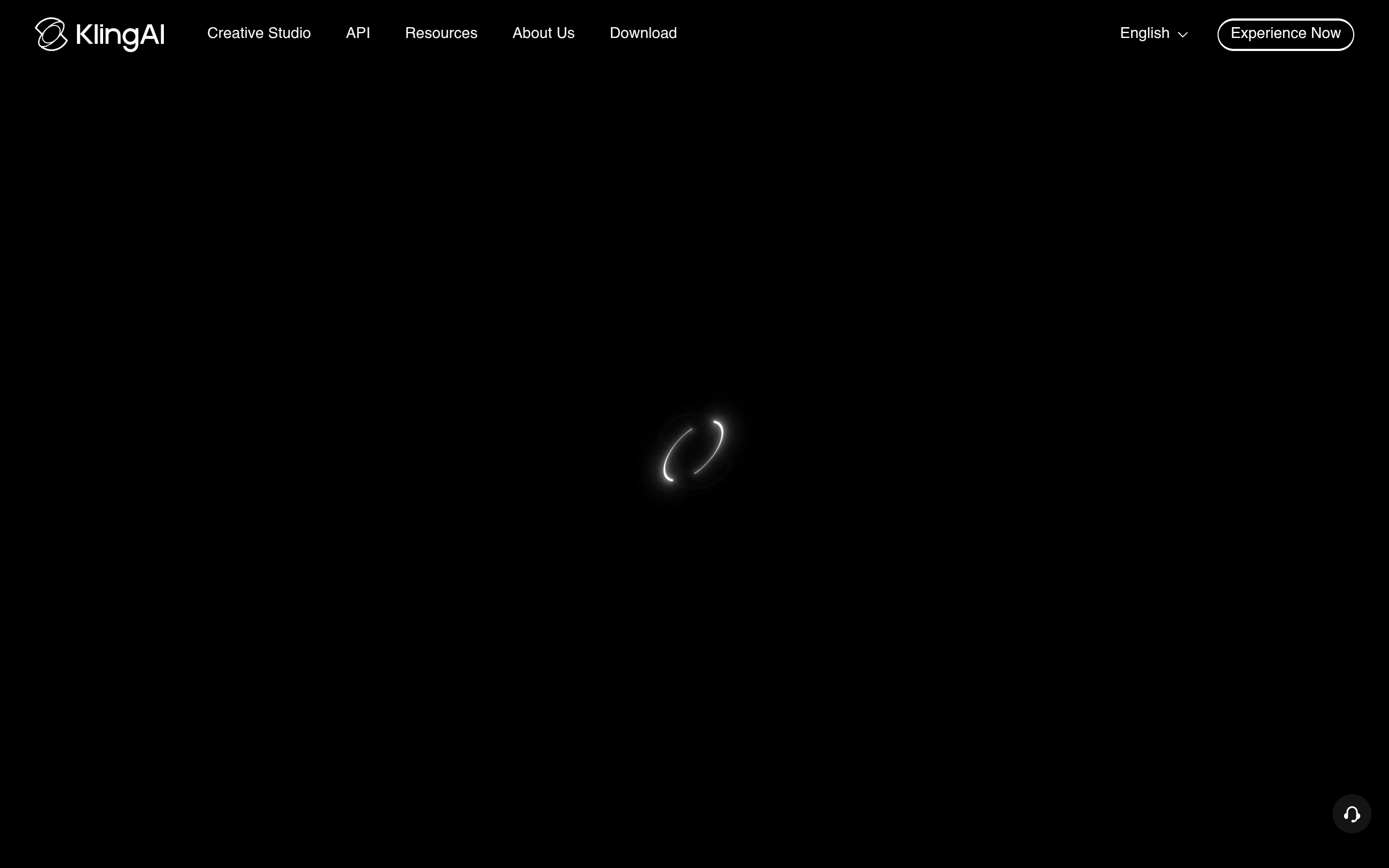 Kling AI landing page preview