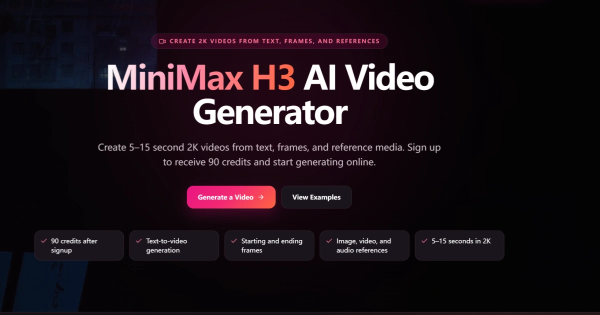 minimax-h3.com landing page preview