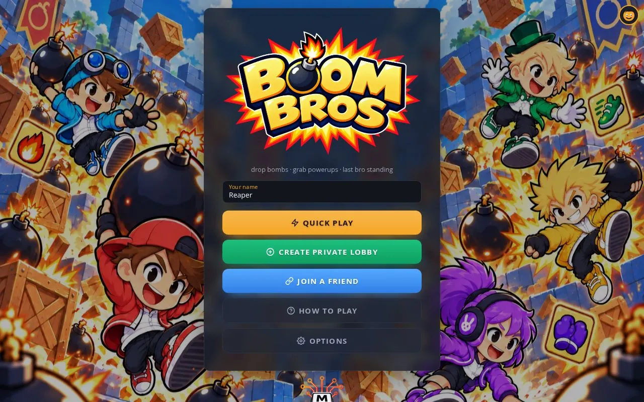 Boom Bros homepage screenshot