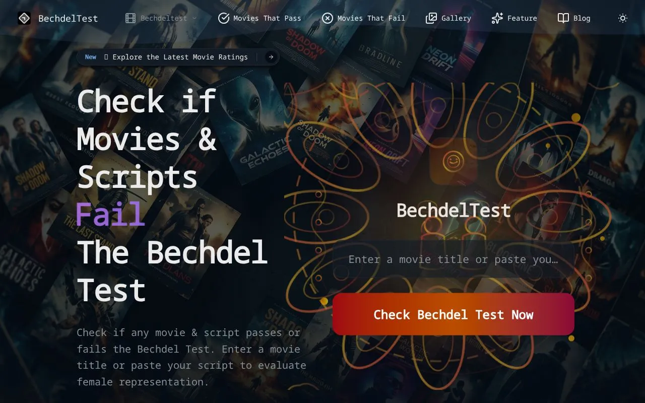 BechdelTest homepage screenshot