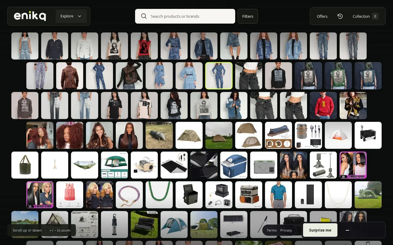 Enikq homepage screenshot