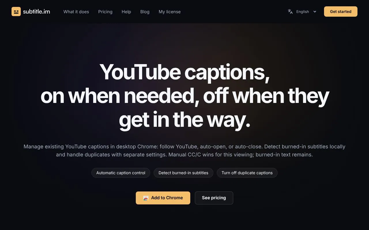 subtitle.im homepage screenshot