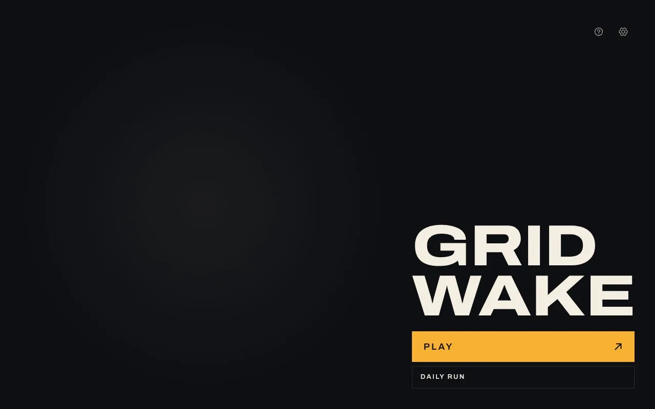 Gridwake homepage screenshot