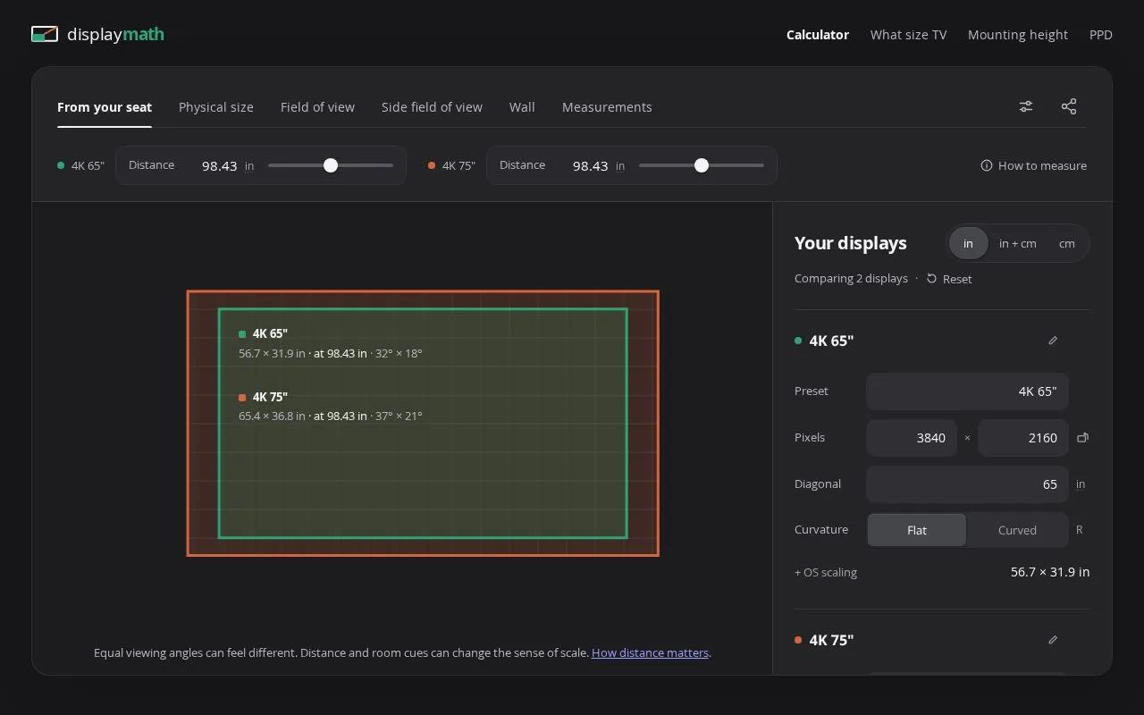 DisplayMath homepage screenshot