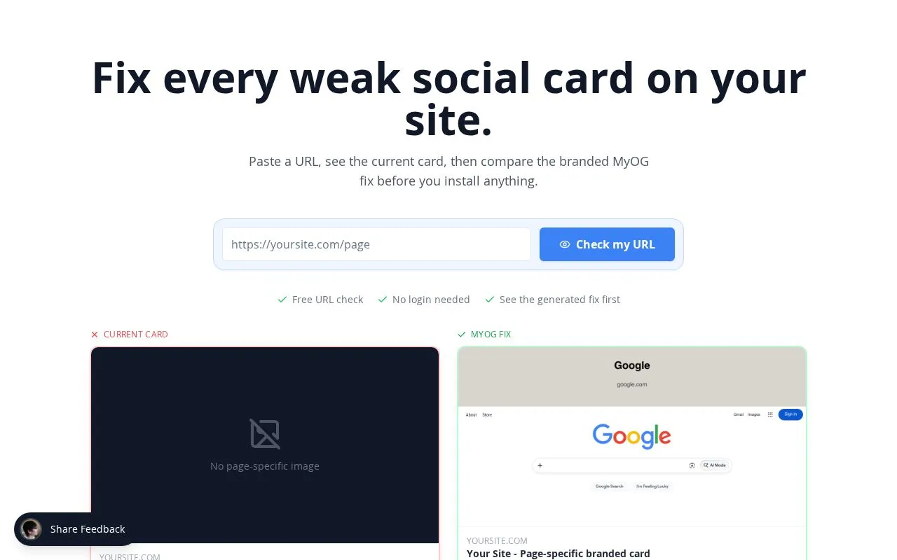 MyOG.social homepage screenshot