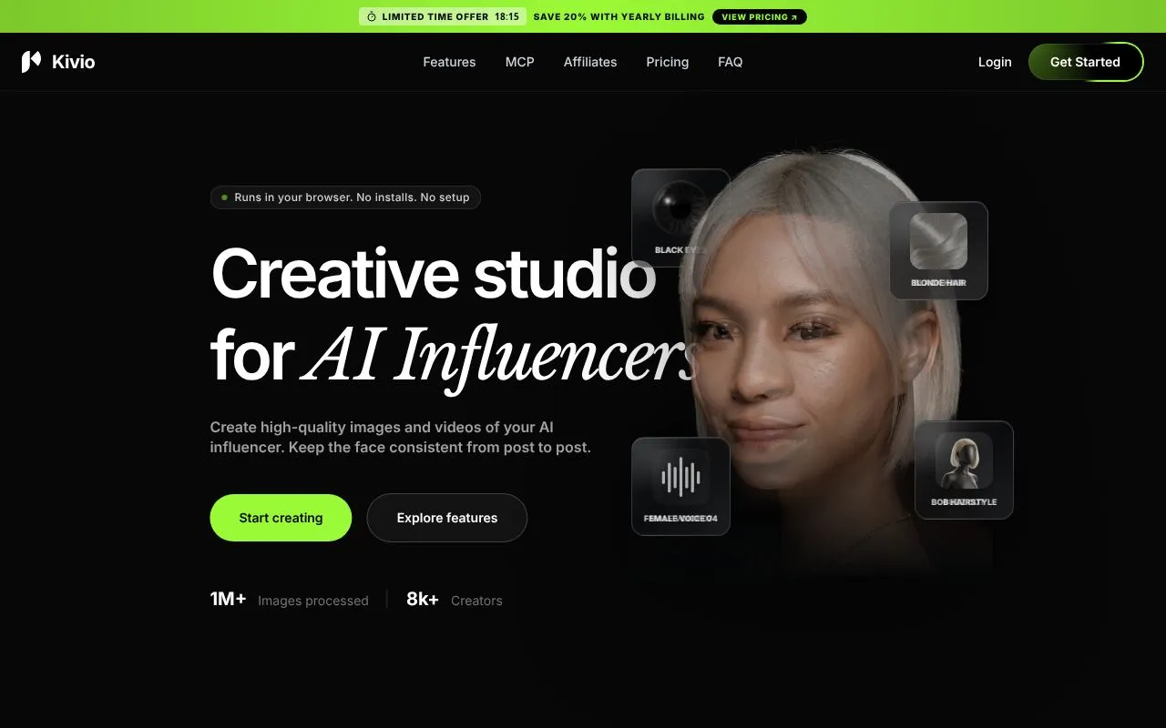 Kivio homepage screenshot