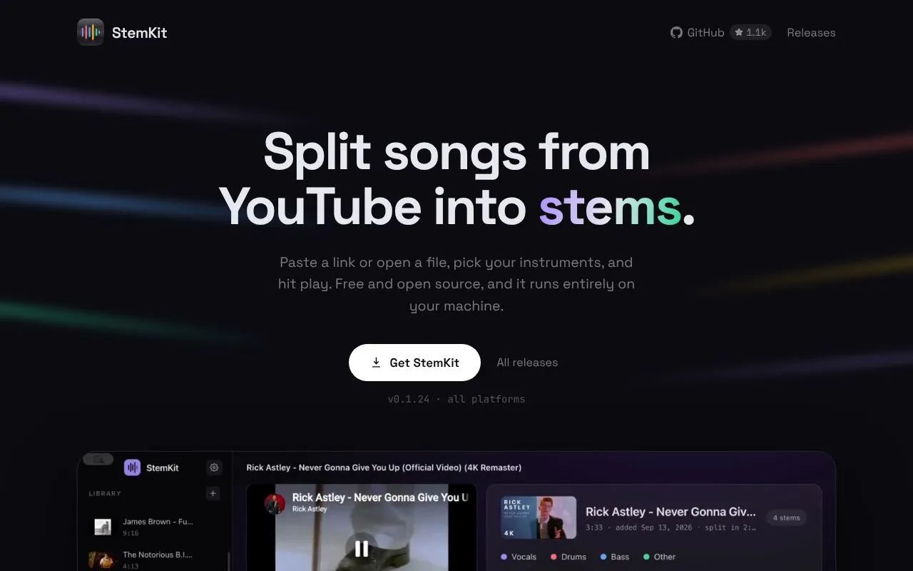 StemKit homepage screenshot
