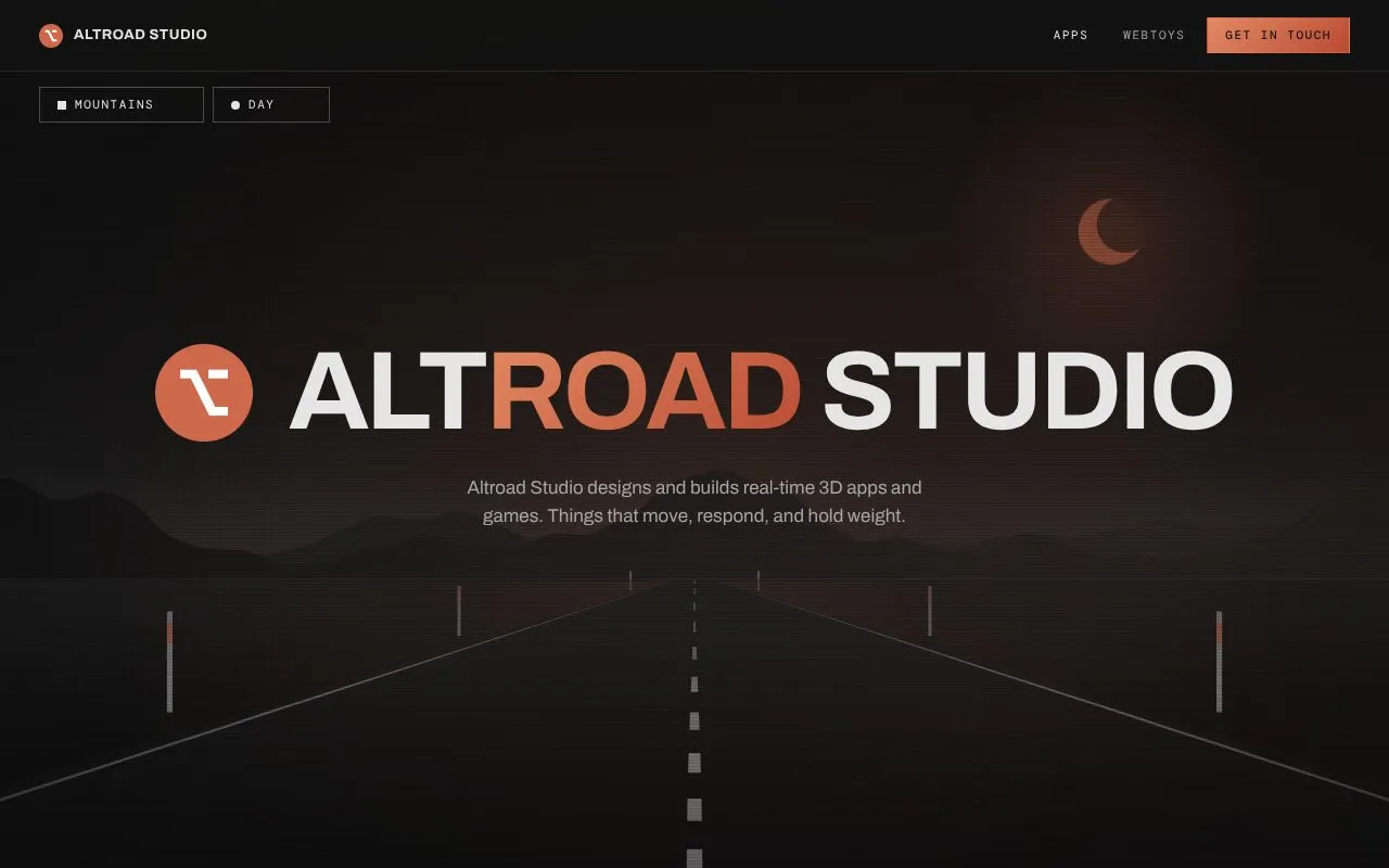 Altroad Studio homepage screenshot